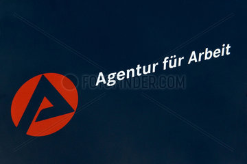 Berlin  Deutschland  das Logo der Bundeagentur fuer Arbeit