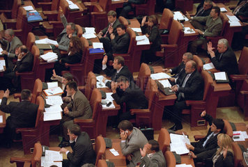 Sitzung im rumaenischen Parlament
