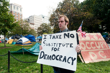 Washington D.C.  USA  Besetzung des McPherson Square der Occupy-Bewegung