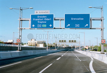 Neubau der Stadtautobahn A110 in Berlin