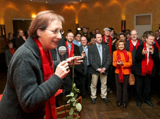 Ministerpraesidentin Heide Simonis  SPD  beim Wahlkampf