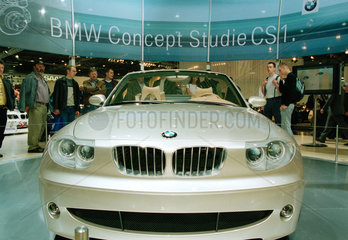 BMW zeigt die Conceptstudie CS1 fuer ein Auto auf der Messe Auto Mobil International