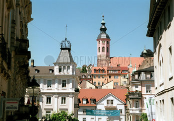 Blick in die historische Altstadt von Baden-Baden