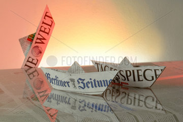 Symbolische Darstellung Zum Thema moegliche Fusion Der Tagesspiegel und die Berliner Zeitung