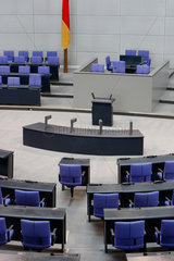 Berlin  Deutschland  Tag der offenen Tuer im Reichstag  der Plenarsaal