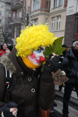 Posen  Polen  Demonstration gegen den Klimawandel
