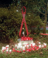 Mahnmal zum Gedenken der Toten an AIDS in Berlin