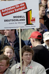 DGB Demonstration gegen den Sozialabbau in Berlin