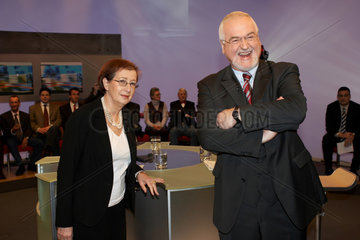 Duell mit Heide Simonis  SPD und Peter Harry Carstensen  CDU