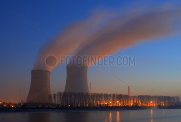 Philippsburg  Deutschland  das Atomkraftwerk der ENBW AG