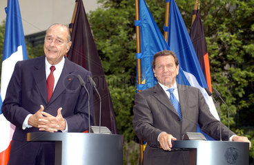 Jacques Chirac + Gerhard Schroeder