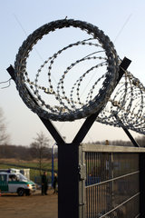 Zaun zur Sicherung des G8-Gipfeltreffens in Heiligendamm