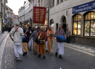 Hare Krishna Juenger in Prag