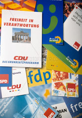 Informationsmaterial von SPD  CDU  FDP und Buendnis 90/Die Gruenen