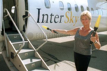Renate Moser  Eignerin der Fluglinie Intersky  Bern