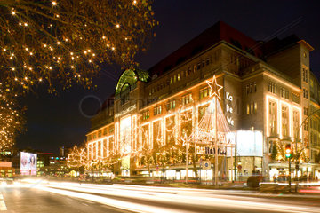 Berlin  Weihnachtsbeleuchtung KaDeWe