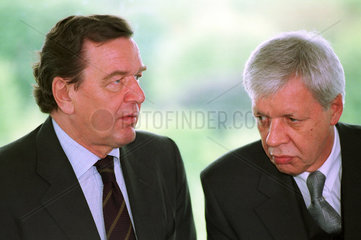 Gerhard Schroeder und Werner Mueller