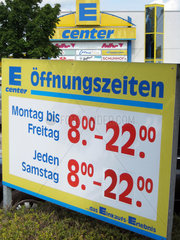 Offenburg  Deutschland  E-Center Schild