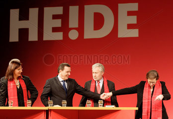 Wahlkampf mit Gerhard Schroeder und Heide Simonis