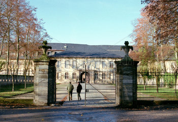 Eingang zum Neuen Schloss in Bayreuth