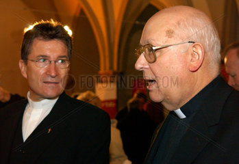 Berlin  Bischof Wolfgang Huber und Erzbischof Georg Kardinal Sterzinsky