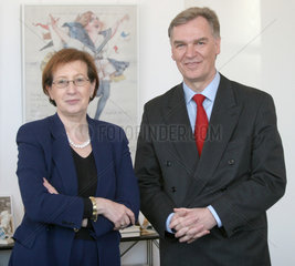 Ministerpraesidentin Heide Simonis und BKA-Chef Joerg Ziercke