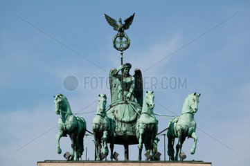 Berlin  Quadriga auf den Brandenburger Tor