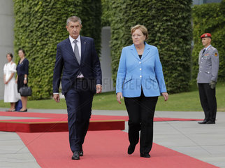 Bundeskanzleramt Treffen Merkel Babis