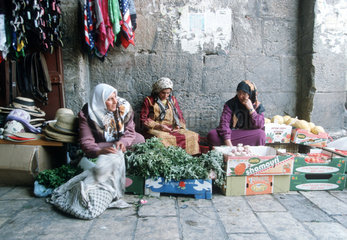 Handel in der Altstadt von Jerusalem.