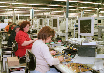 Produktion bei der Loewe AG