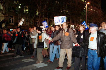Anti-ETA-Demonstration in Barcelona