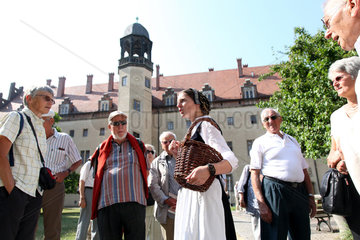 Wittenberg  Deutschland  Christiane Dalichow verkleidet als Katharina von Bora im Lutherhof