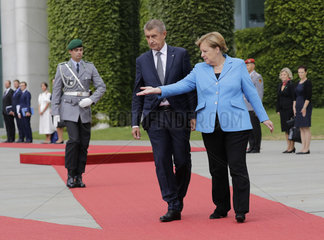 Bundeskanzleramt Treffen Merkel Babis