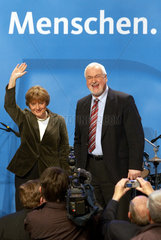 Peter Harry Carstensen und Angela Merkel  CDU
