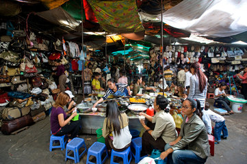 Phnom Penh  Kambodscha  kambodschanisch  auf dem Zentralmarkt -Phsar Thmei-