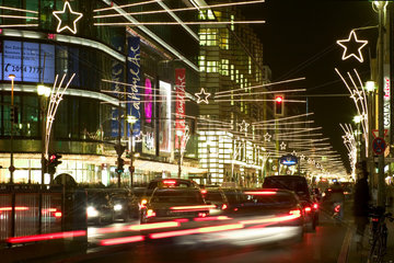 Berlin  Weihnachtsbeleuchtung Friedrichstrasse