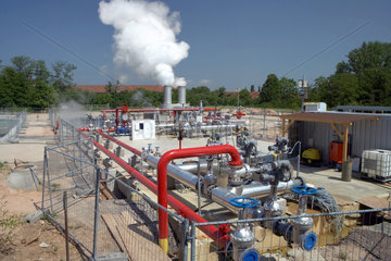 Landau - Geothermiekraftwerk der geox GmbH