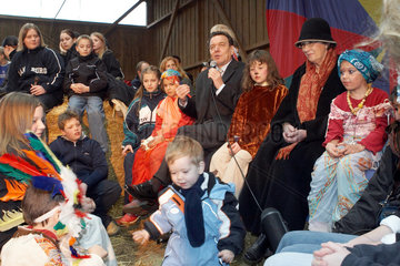 BK Schroeder und Heide Simonis  SPD  mit Kindern