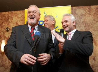 Carstensen  CDU  und Kubicki  FDP  bei der Landtagswahl
