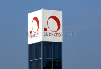 Luxemburg  Schriftzug und Logo von LUXEXPO