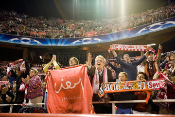 Sevilla  Spanien  FC Sevilla-Fans feiern den Sieg