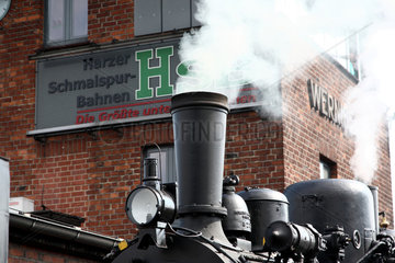 Wernigerode  Deutschland  eine Malletlok aus dem 19.Jh. im Bahnbetriebswer