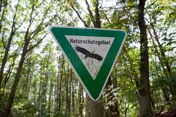 Rietz-Neuendorf  Deutschland  Schild Naturschutzgebiet