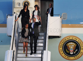 Berlin  Deutschland  Ankunft des US-Praesidenten Barack Obama in Berlin