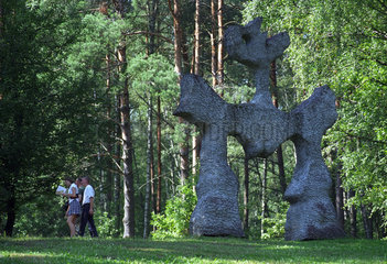 Der Europa-Park in der Umgebung von Vilnius  Litauen