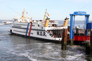 Wyk  Deutschland  Faehre der Wyker Dampfschiffs Reederei  W.D.R.