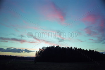 Sonnenuntergang im Gauja-Nationalpark  Lettland