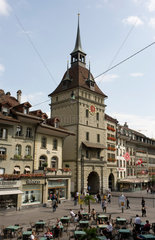 Bern  Schweiz  Zeitglockenturm in der Altstadt