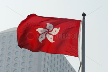 Die Flagge von Hong Kong