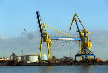 Hafenanlage des Seehafen von Wismar